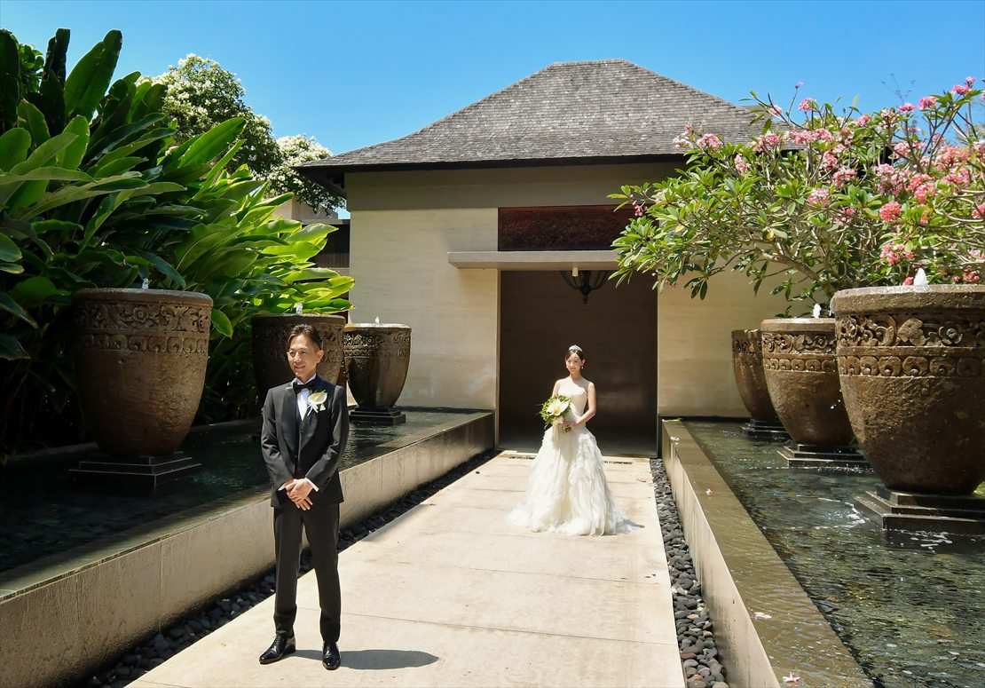 ケンピンスキ・バリ結婚式　ファーストミート