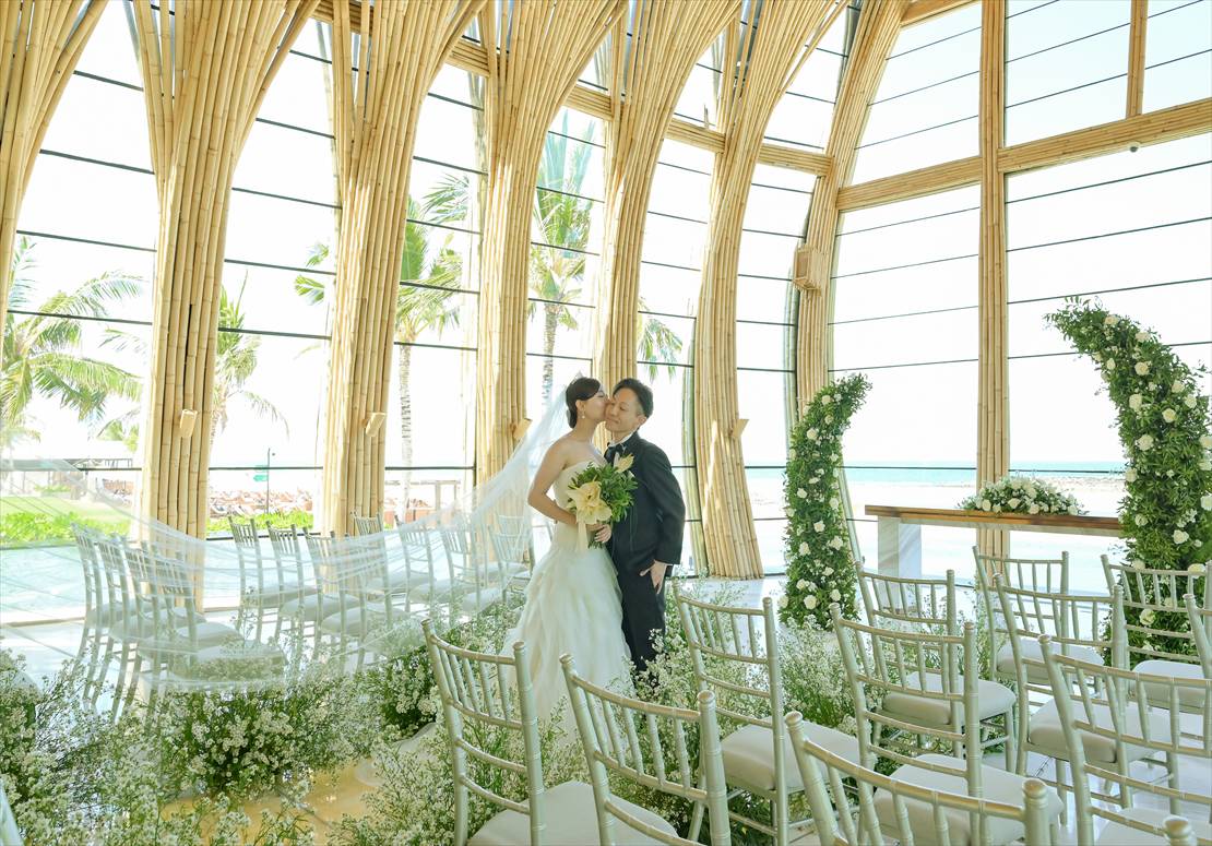 バリ島結婚式　お二人の自由な挙式後撮影
