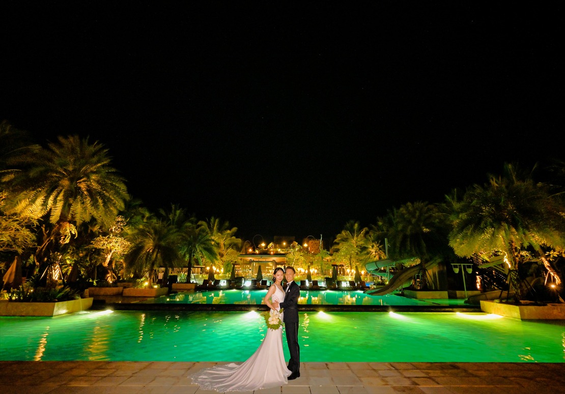 ケンピンスキ・バリ挙式・ナイトショット