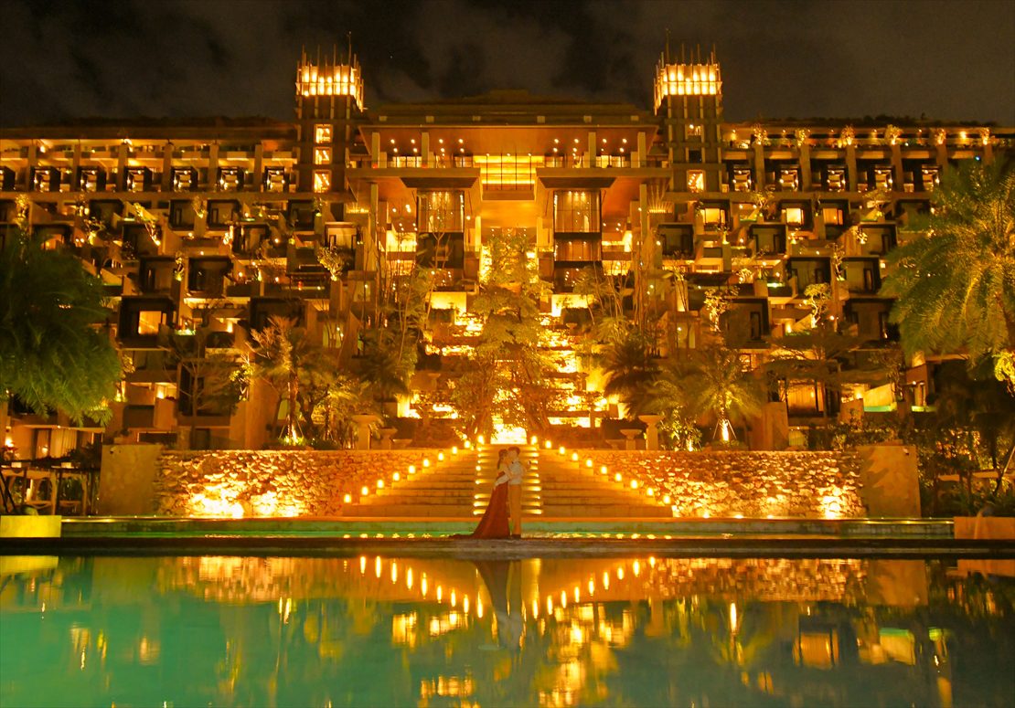 バリ島ウェディング　ケンピンスキ・バリ ナイトショット