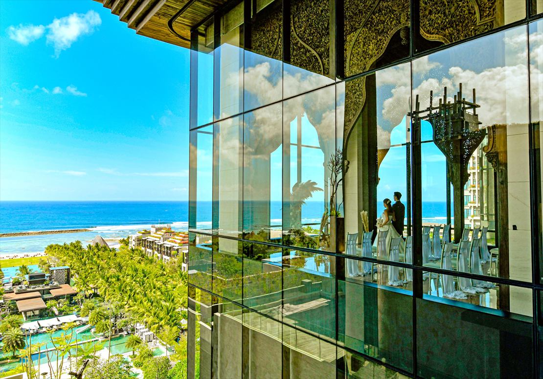 オーシャンビュー・クリフ・チャペル挙式　ケンピンスキ・バリ結婚式・ウェディング