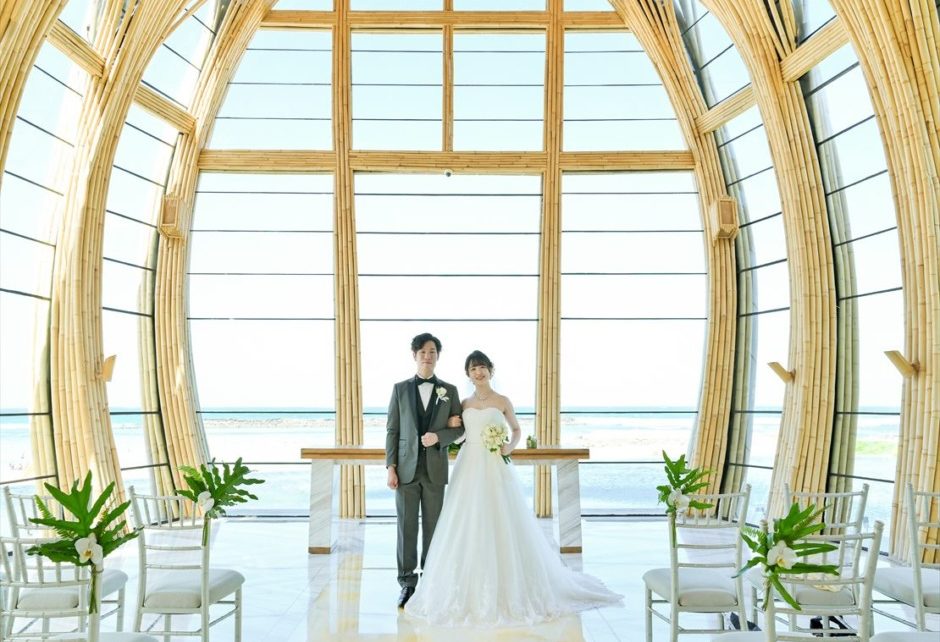 バリ島・ウェディング　チャペル内挙式後撮影