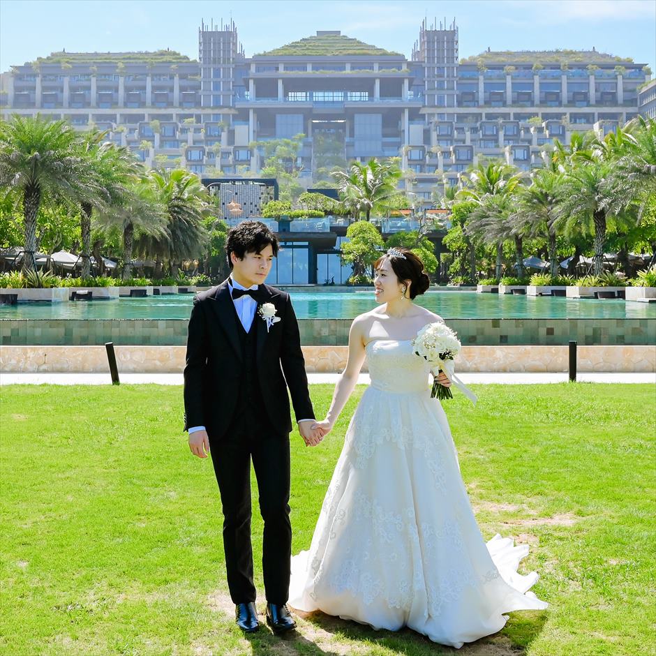 バリ島ウェディング・挙式　アプルヴァ・ケンピンスキ・バリ・結婚式・ガーデン